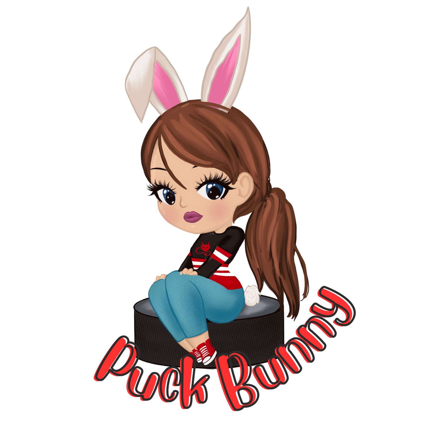 Puck Bunny Sticker